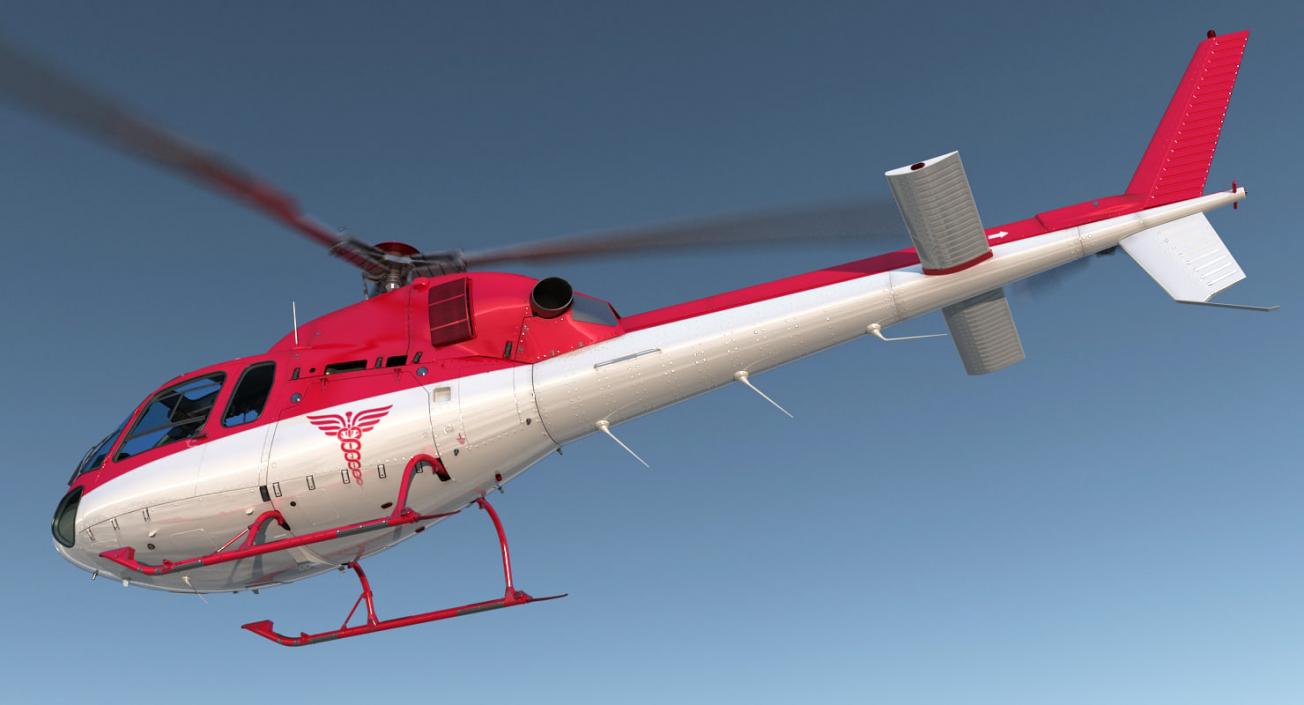 3D model Rigged Air Ambulance Helicopters 3D Models Collection 2