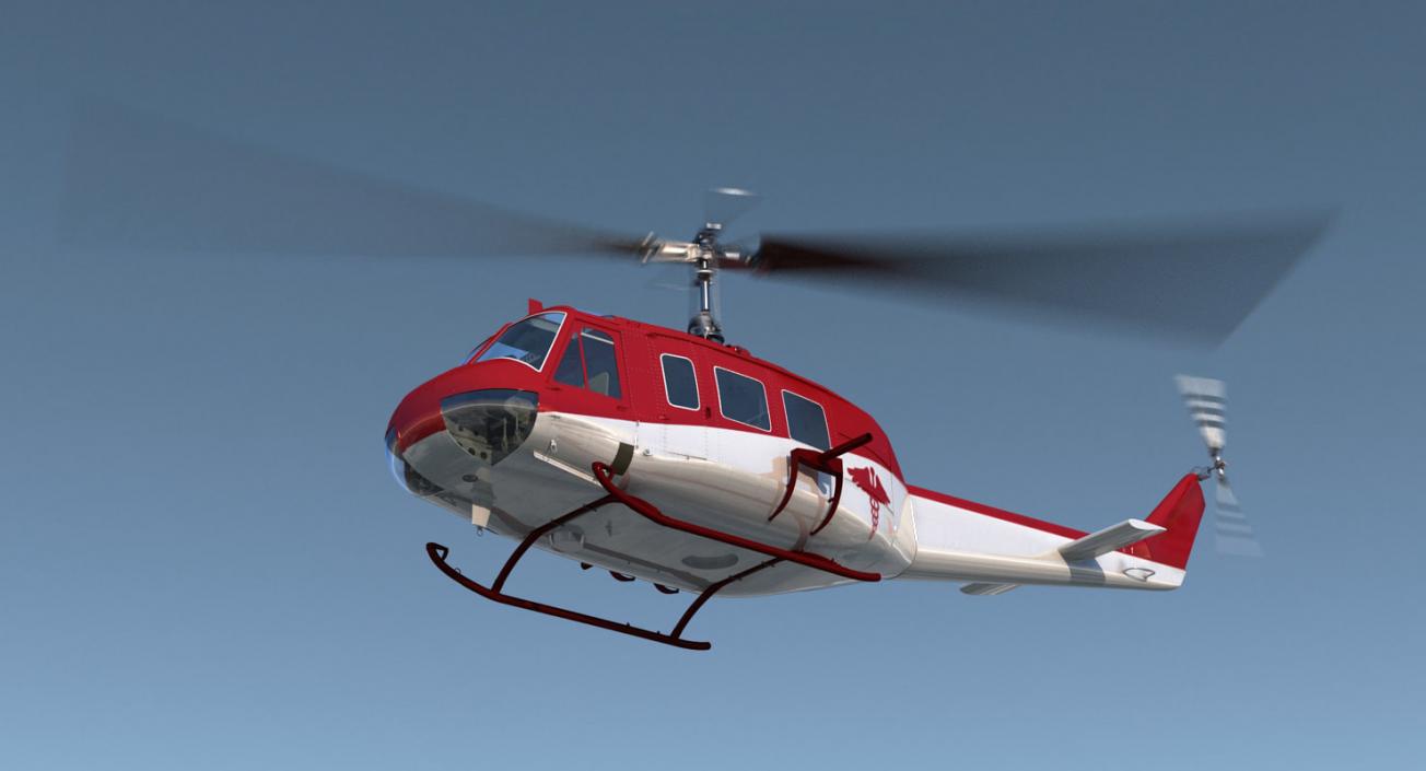 3D model Rigged Air Ambulance Helicopters 3D Models Collection 2