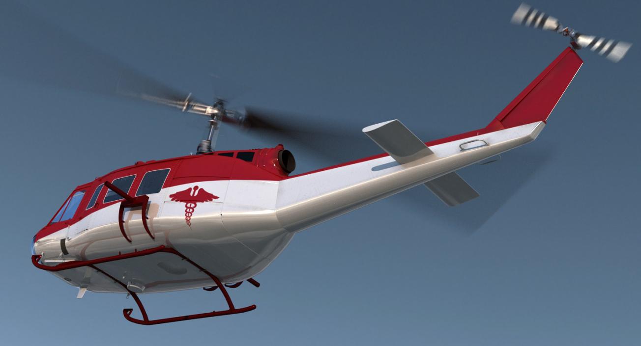 3D model Rigged Air Ambulance Helicopters 3D Models Collection 2