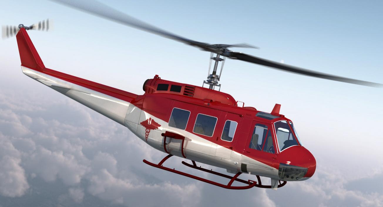 3D model Rigged Air Ambulance Helicopters 3D Models Collection 2