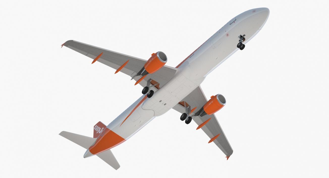 Airbus A321 EasyJet Airline Rigged 3D model