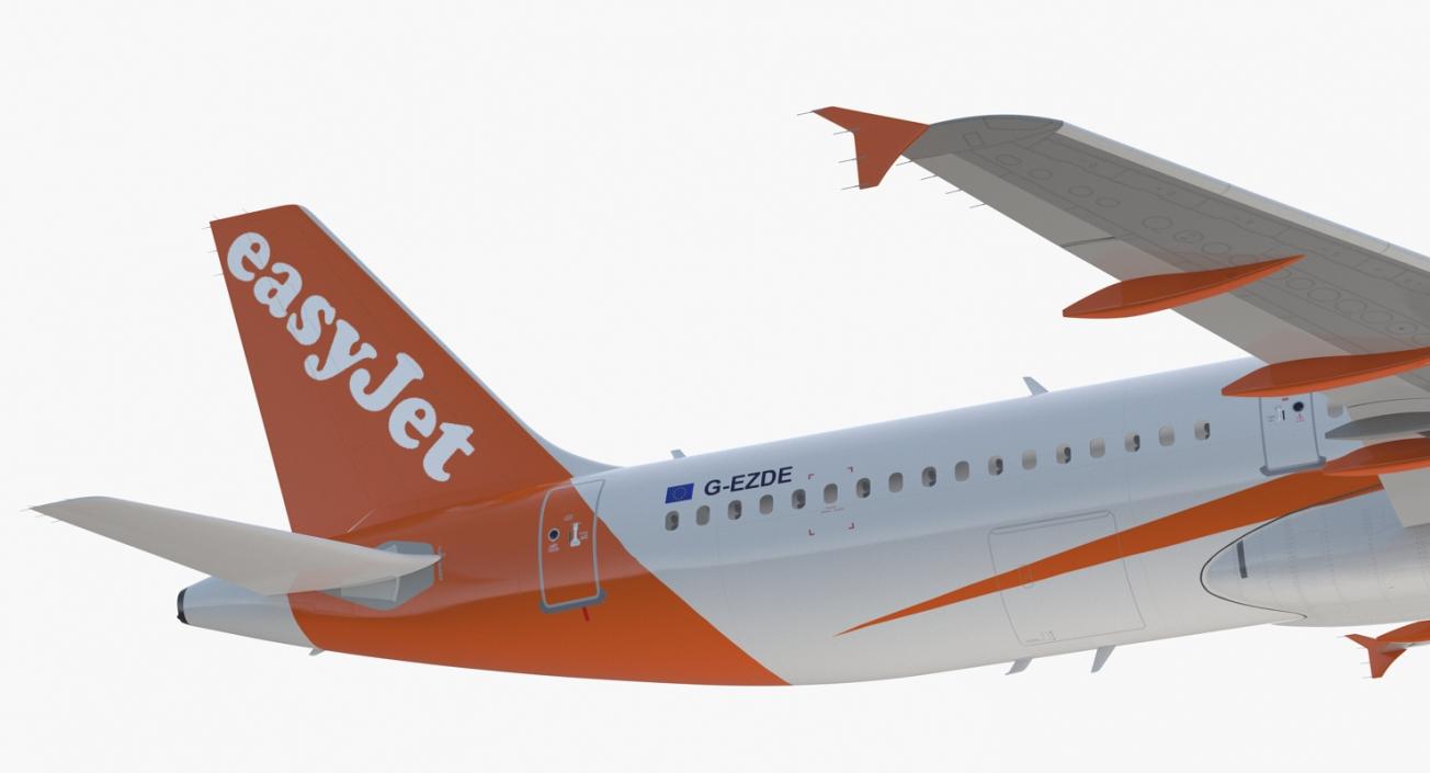 Airbus A321 EasyJet Airline Rigged 3D model