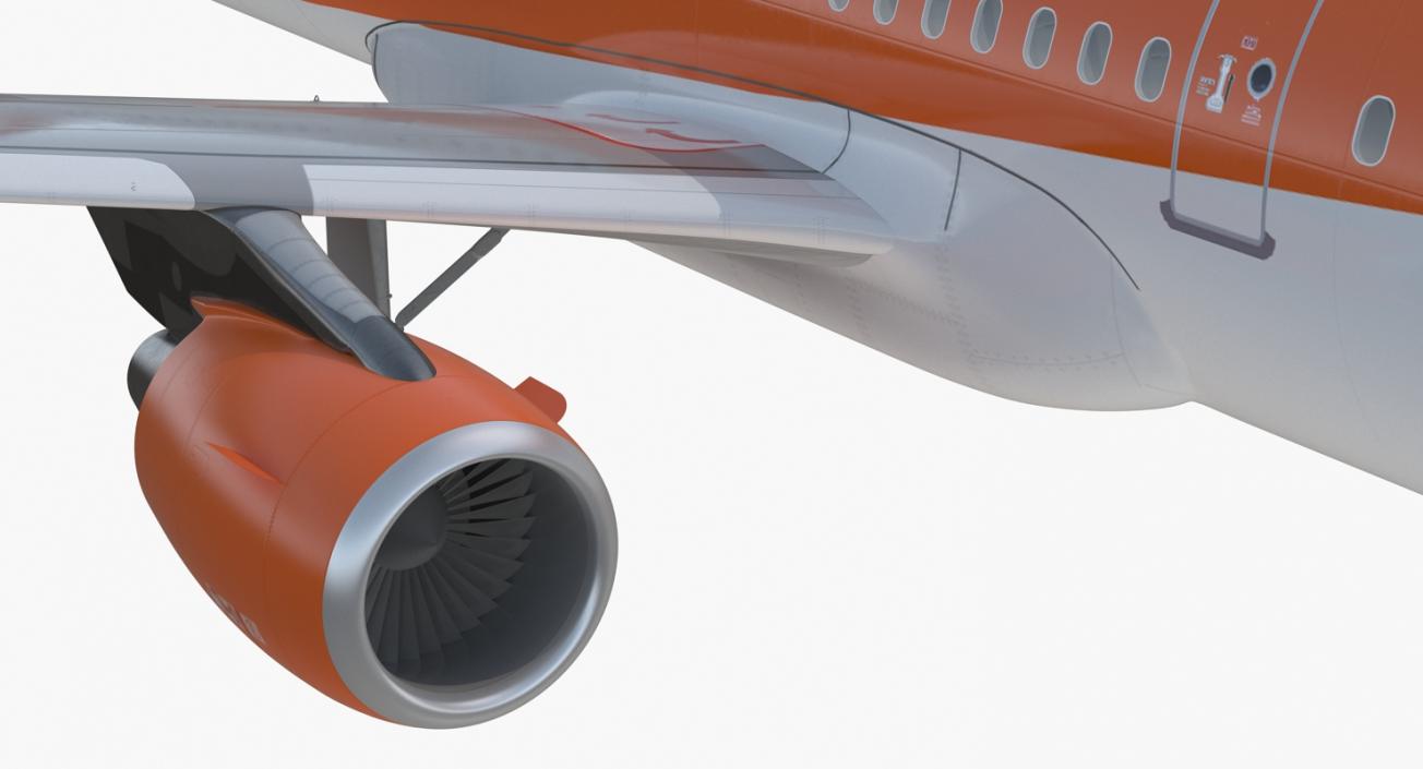 Airbus A321 EasyJet Airline Rigged 3D model