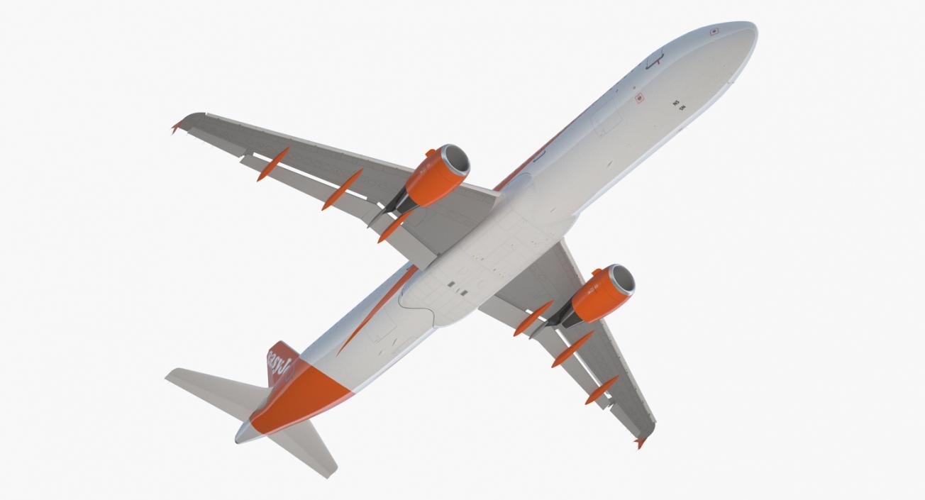 Airbus A321 EasyJet Airline Rigged 3D model