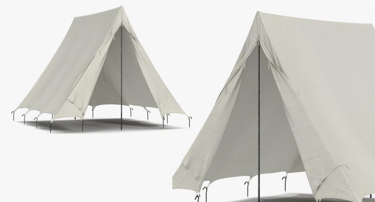 3D Camping 3D Models Collection with Man Traveler