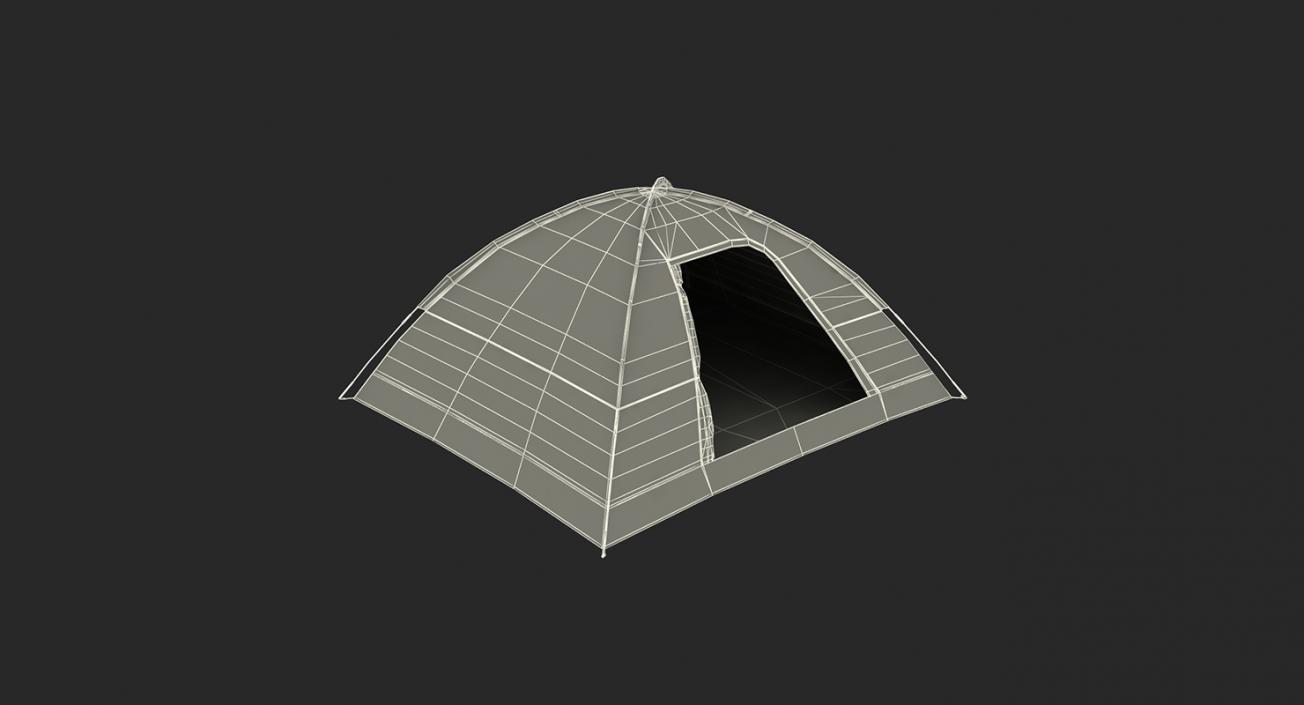 3D Camping 3D Models Collection with Man Traveler