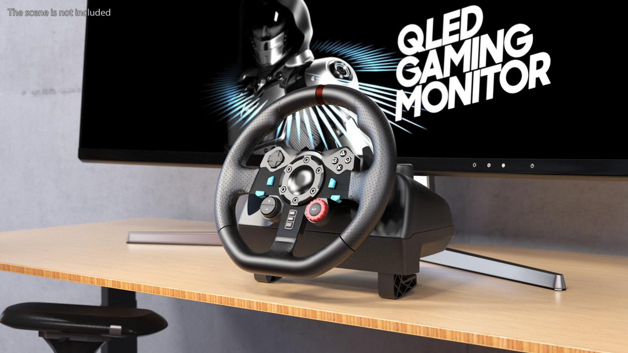 3D model Driving Game Device Wheel