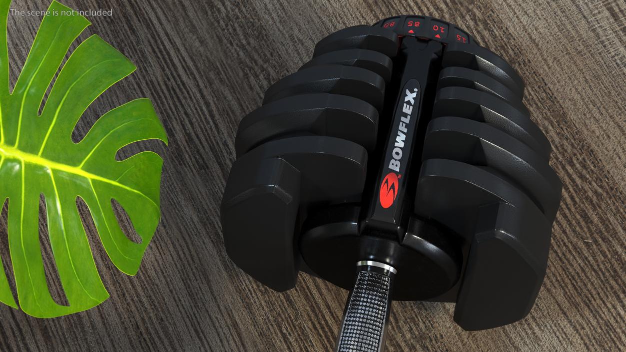 3D Bowflex Selecttech 1090 Adjustable Dumbbell model