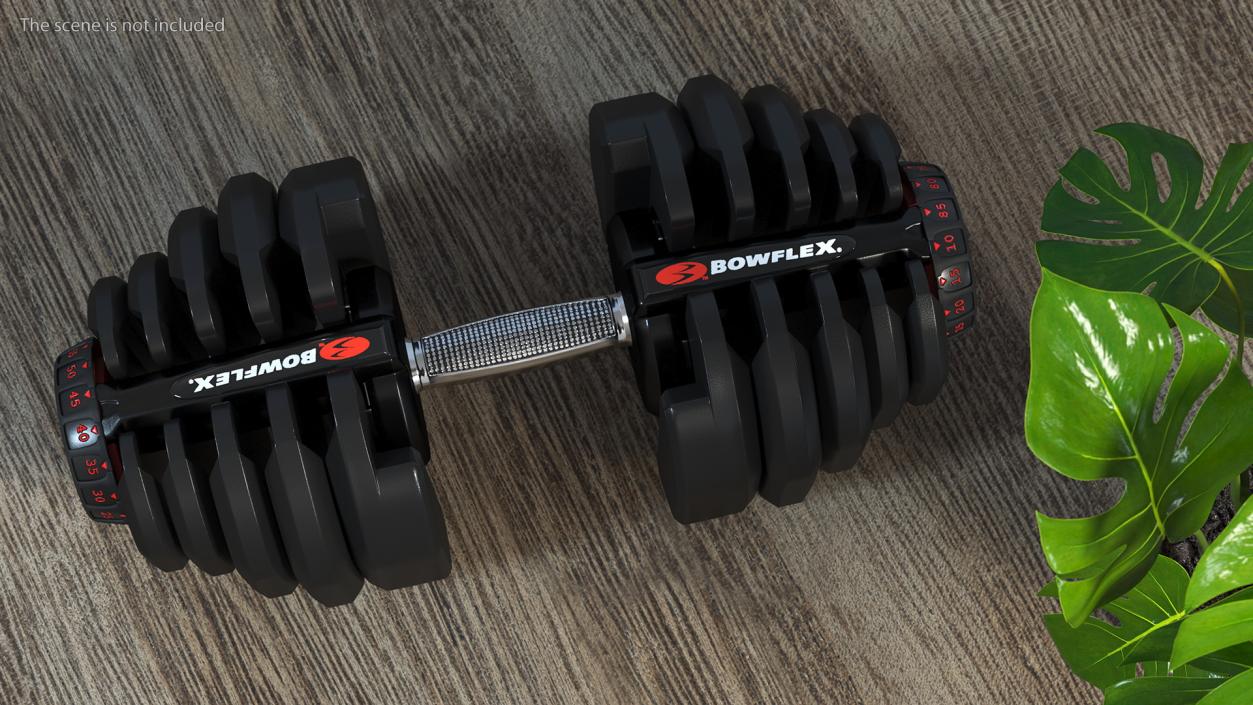 3D Bowflex Selecttech 1090 Adjustable Dumbbell model