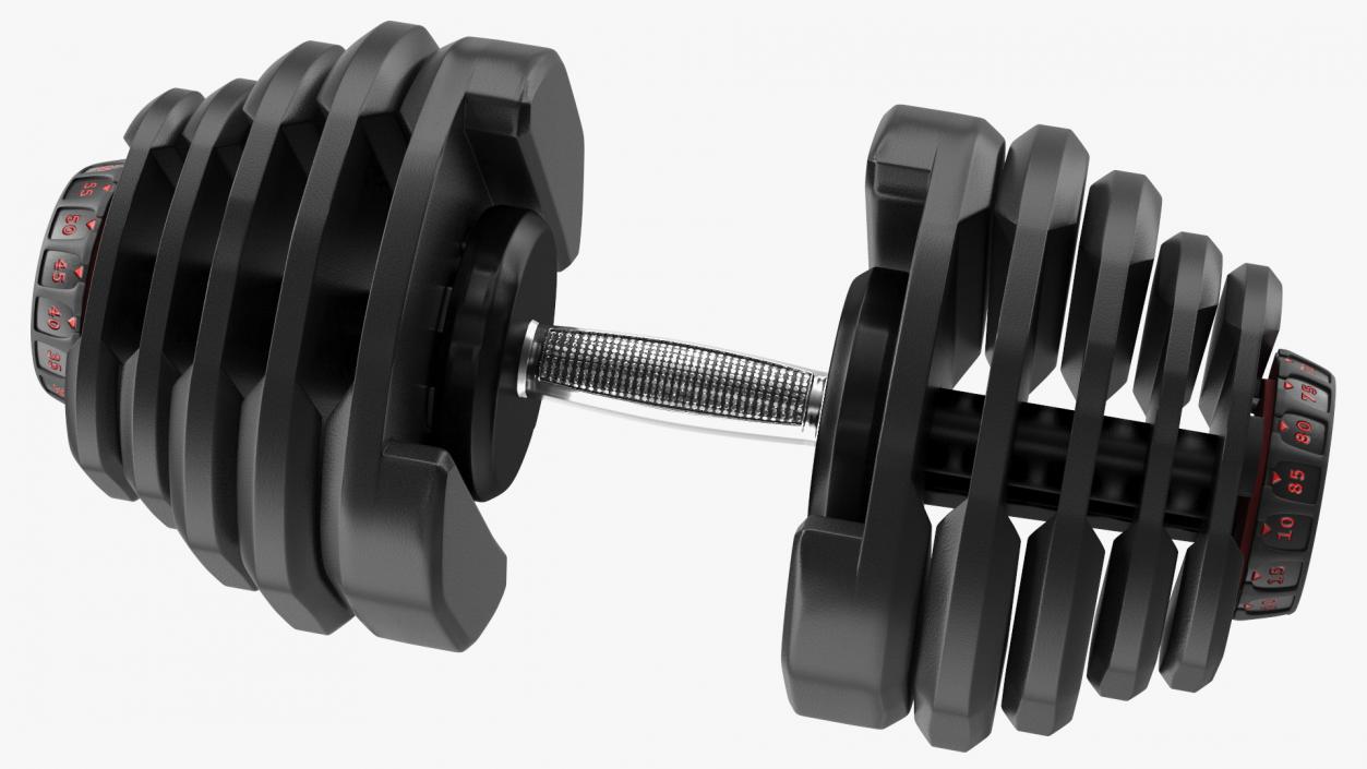 3D Bowflex Selecttech 1090 Adjustable Dumbbell model