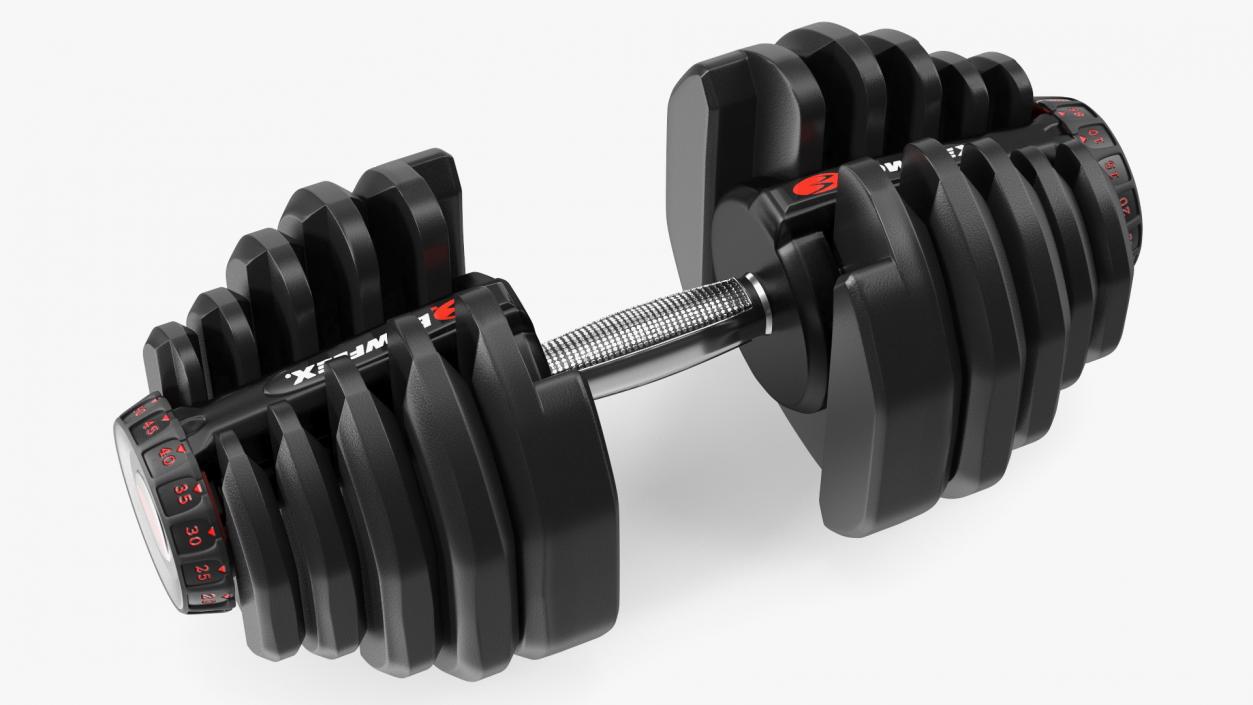 3D Bowflex Selecttech 1090 Adjustable Dumbbell model