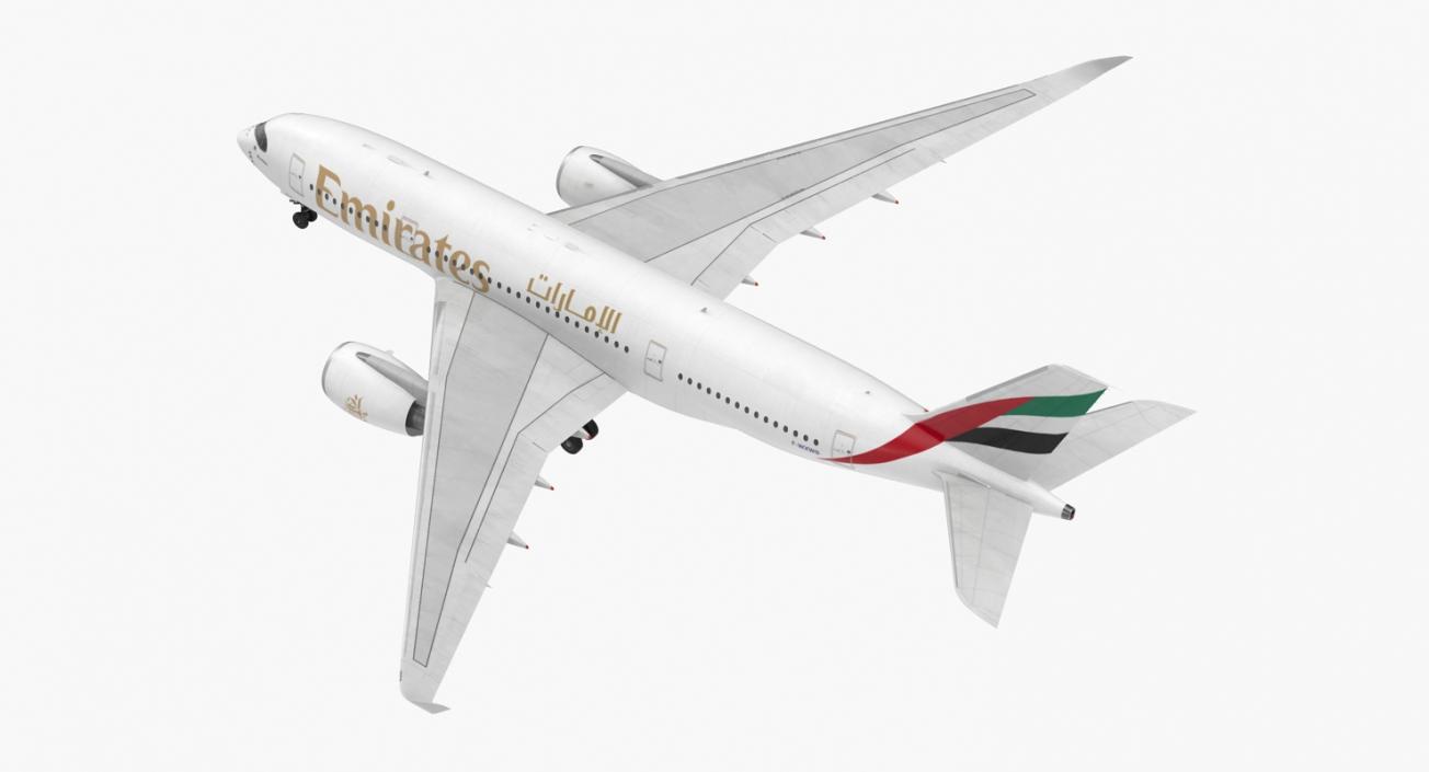 3D Airbus A350-800 Emirates Air Line model