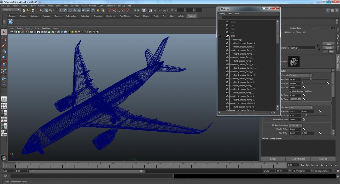 3D Airbus A350-800 Emirates Air Line model