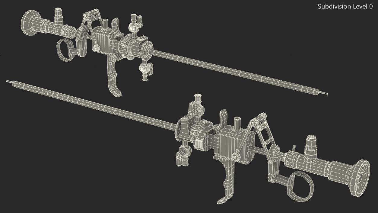 Resectoscope with Needle Electrode 3D model