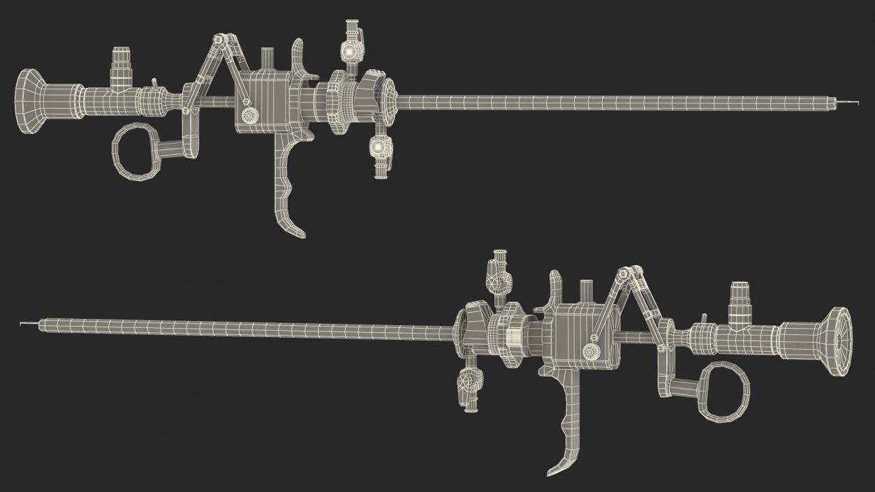 Resectoscope with Needle Electrode 3D model