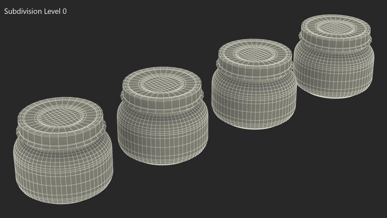 Gerber Baby Food Jars 71g Set 3D model