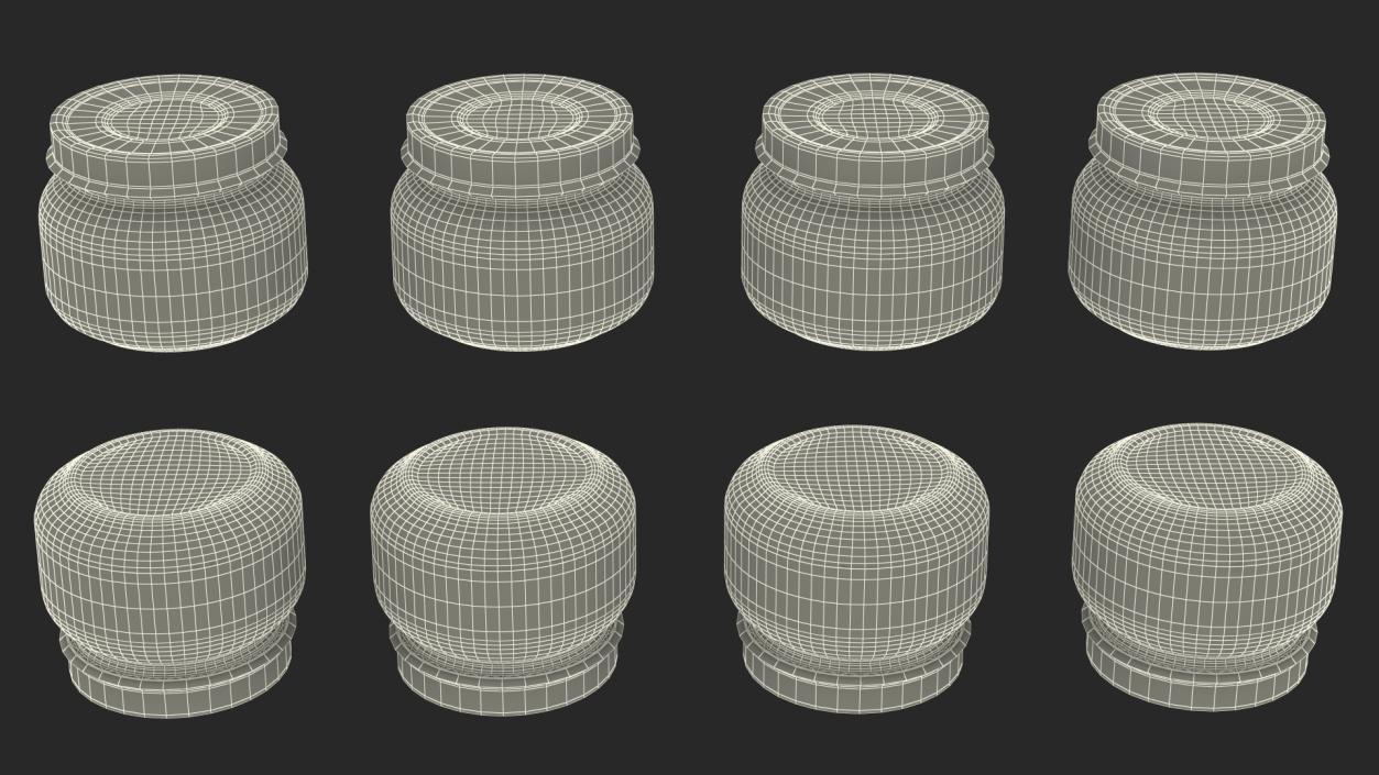 Gerber Baby Food Jars 71g Set 3D model