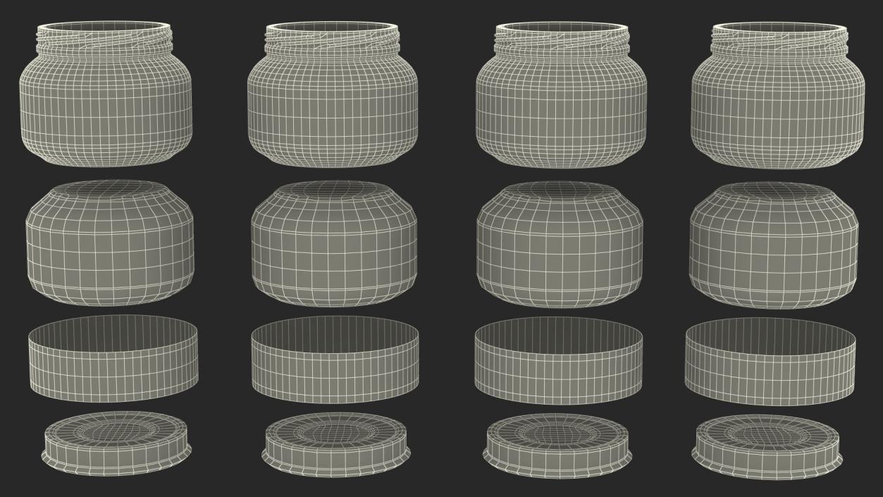 Gerber Baby Food Jars 71g Set 3D model