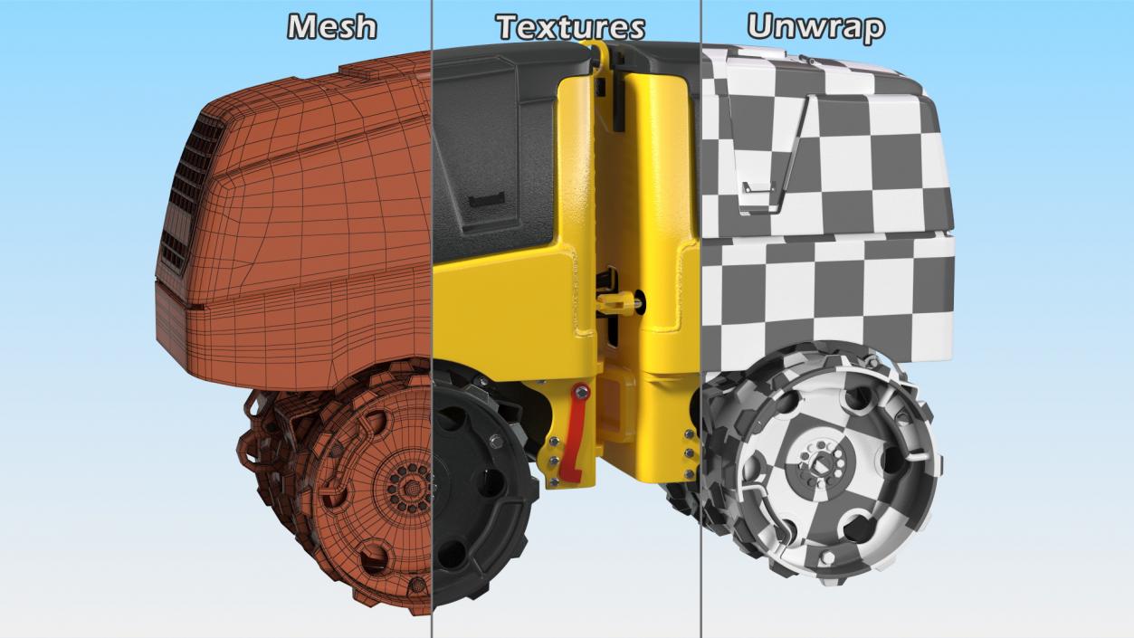 3D Trench Roller model