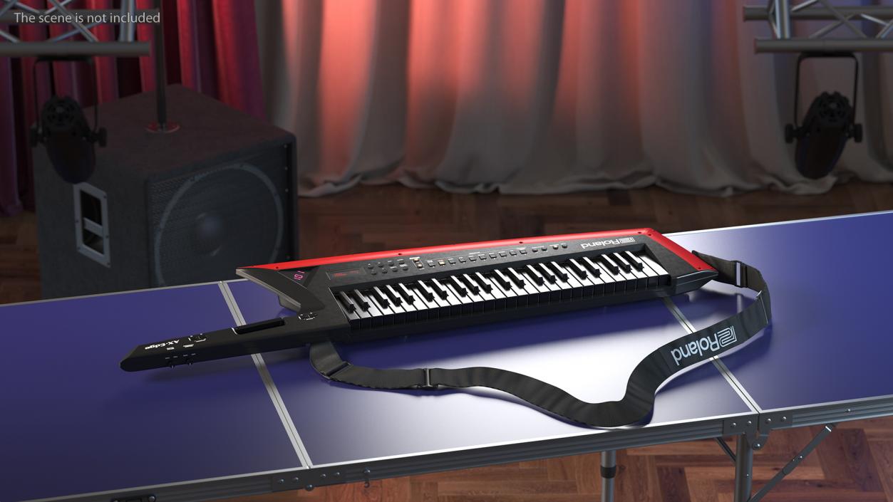 Roland AX Edge Keytar Black 3D