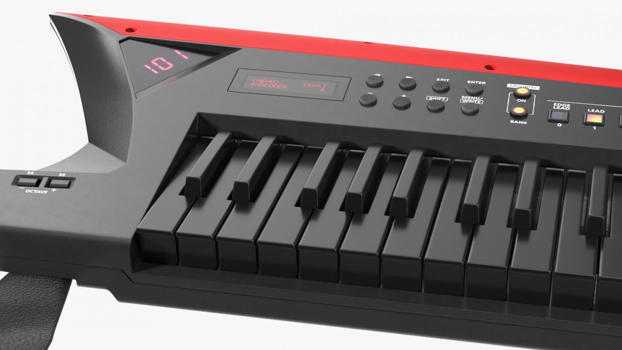 Roland AX Edge Keytar Black 3D