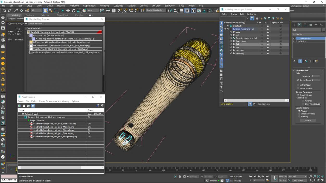 3D Dynamic Microphone Heil model