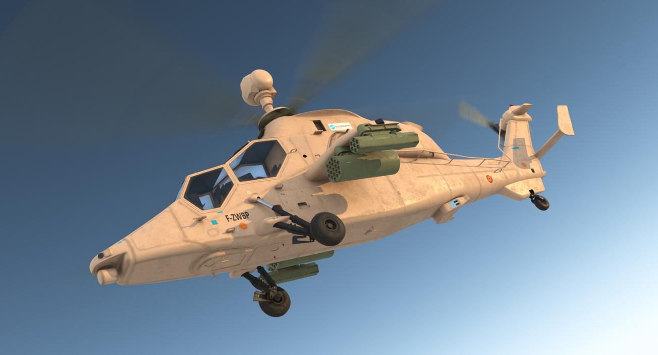 3D model Eurocopter Tigre EC665 Spain Rigged