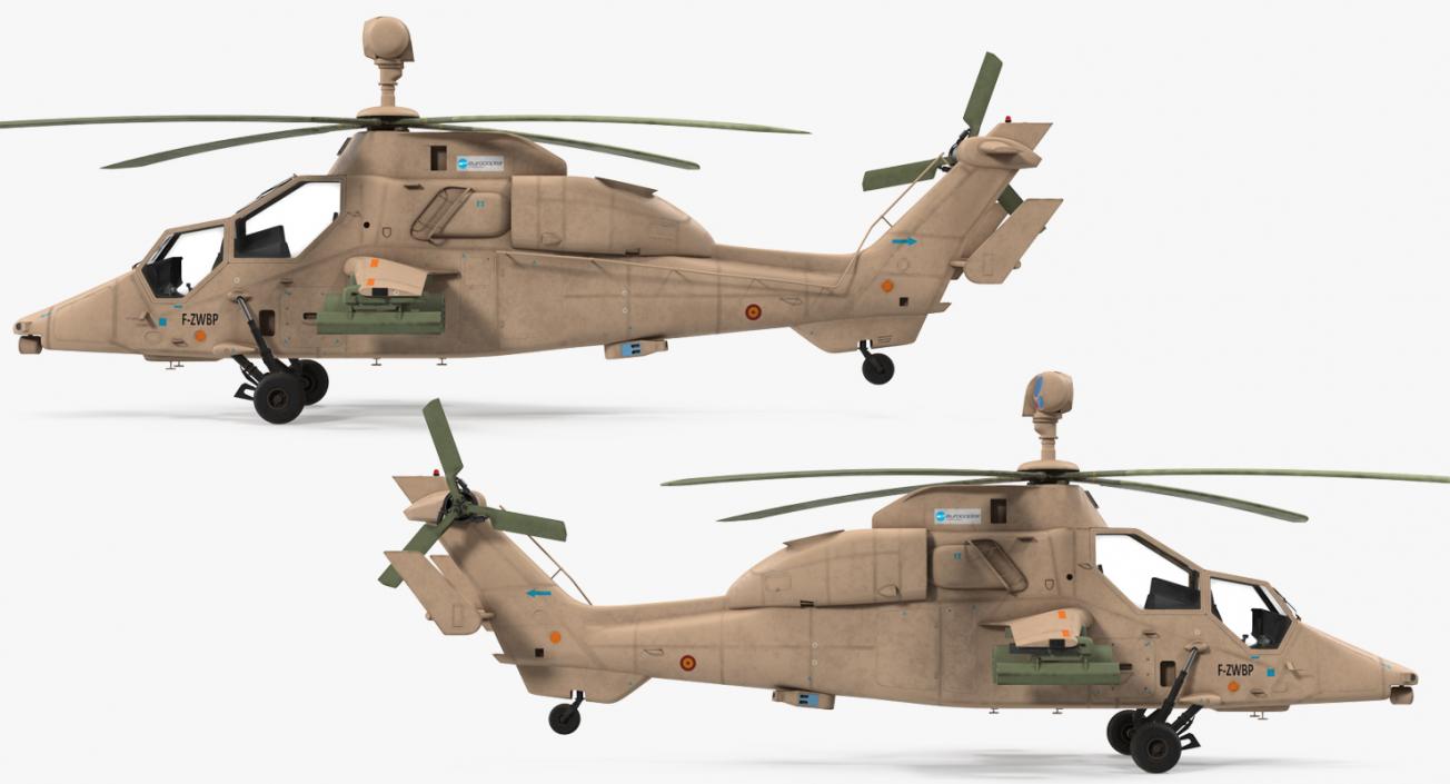 3D model Eurocopter Tigre EC665 Spain Rigged