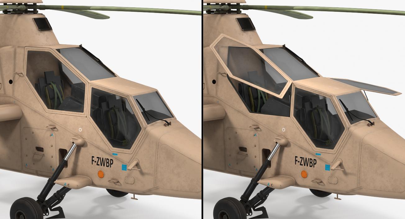 3D model Eurocopter Tigre EC665 Spain Rigged