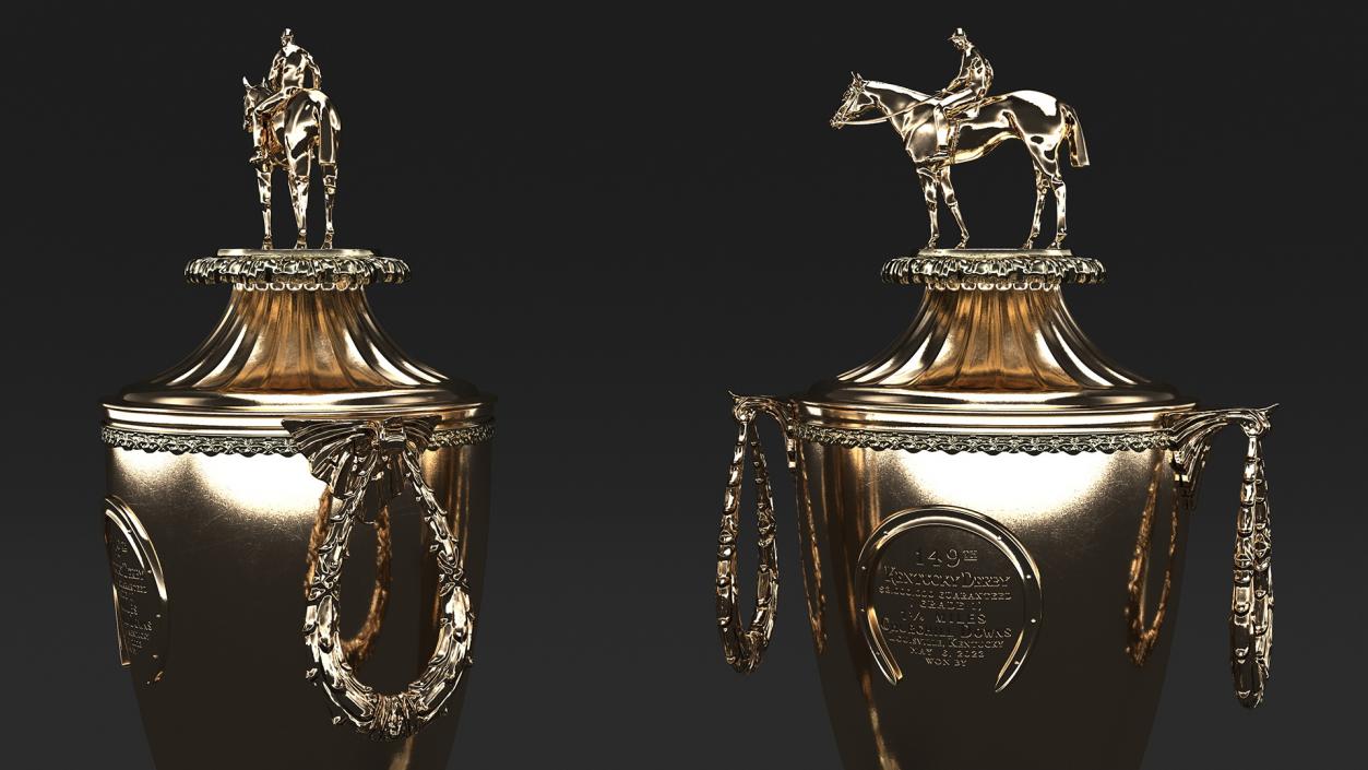 3D Kentucky Derby Trophy