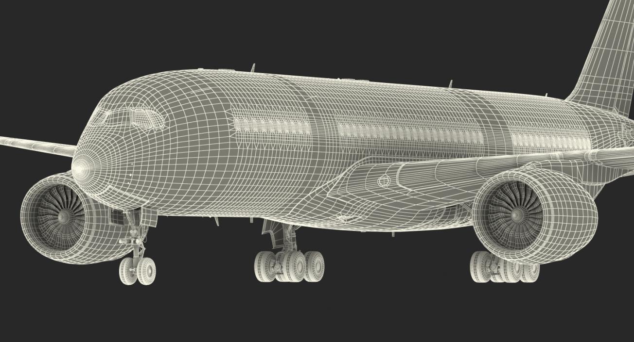 Airbus A350-800 Emirates Air Line Rigged 3D Model 3D model