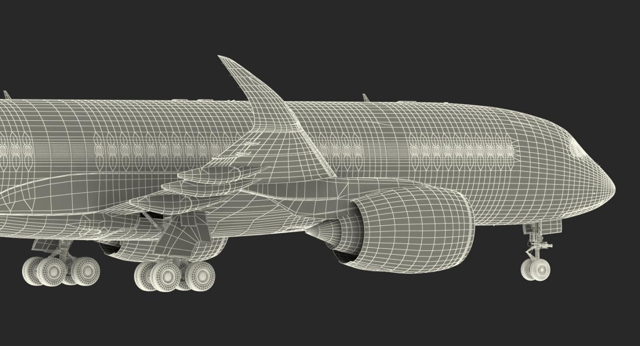 Airbus A350-800 Emirates Air Line Rigged 3D Model 3D model