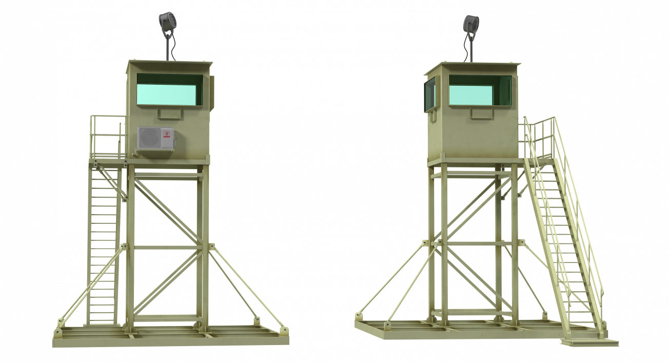 3D model Military Guard Tower