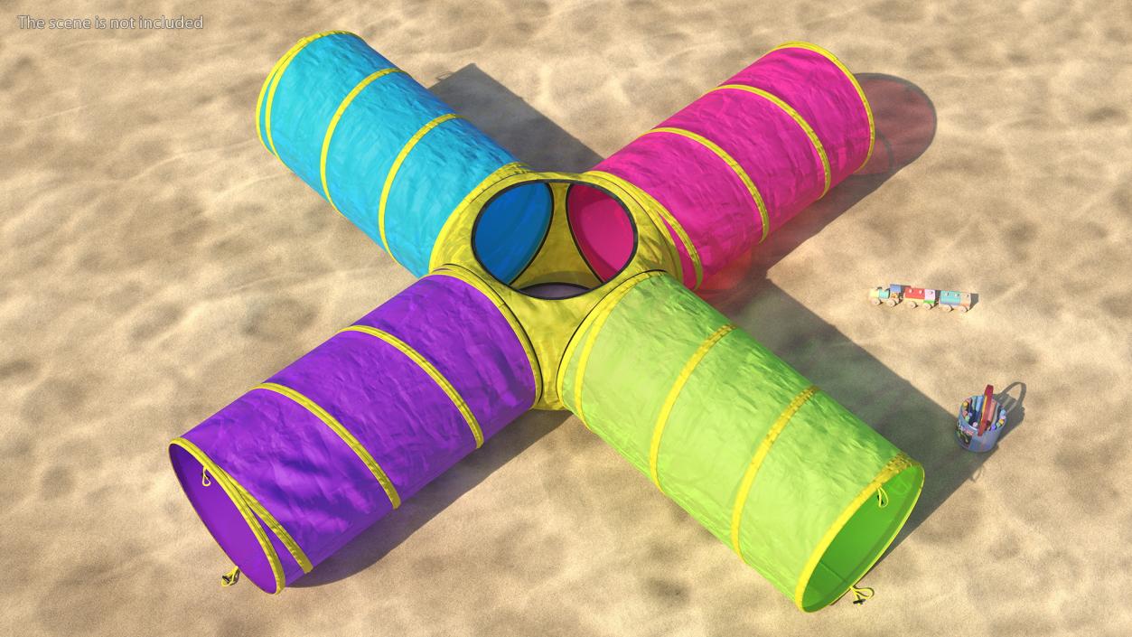 3D Foldable Cross Play Tunnel