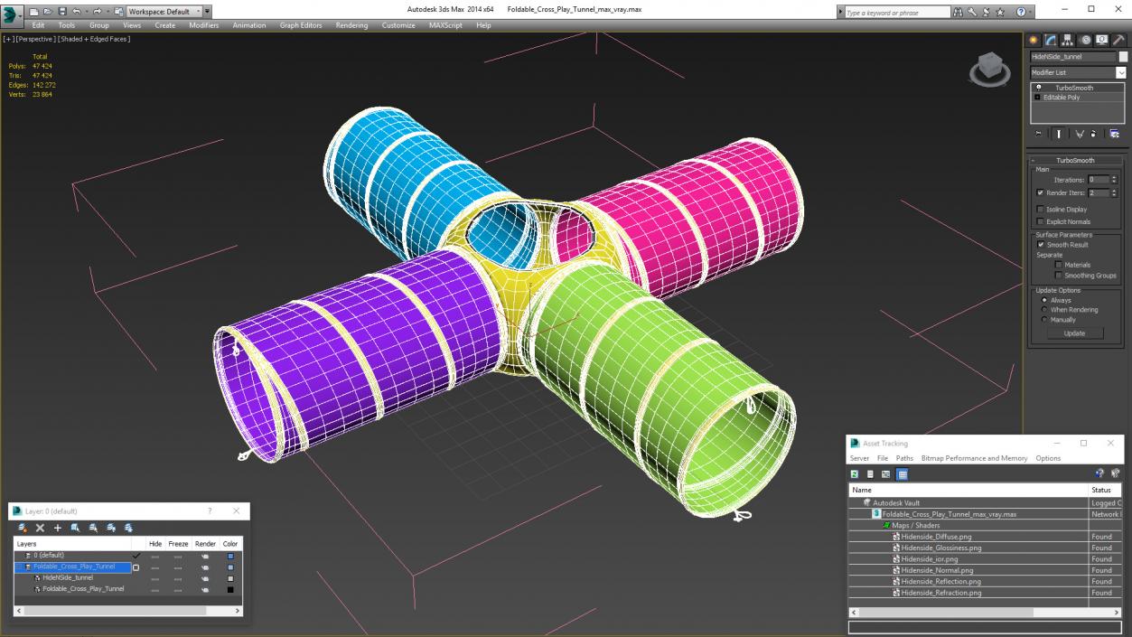 3D Foldable Cross Play Tunnel