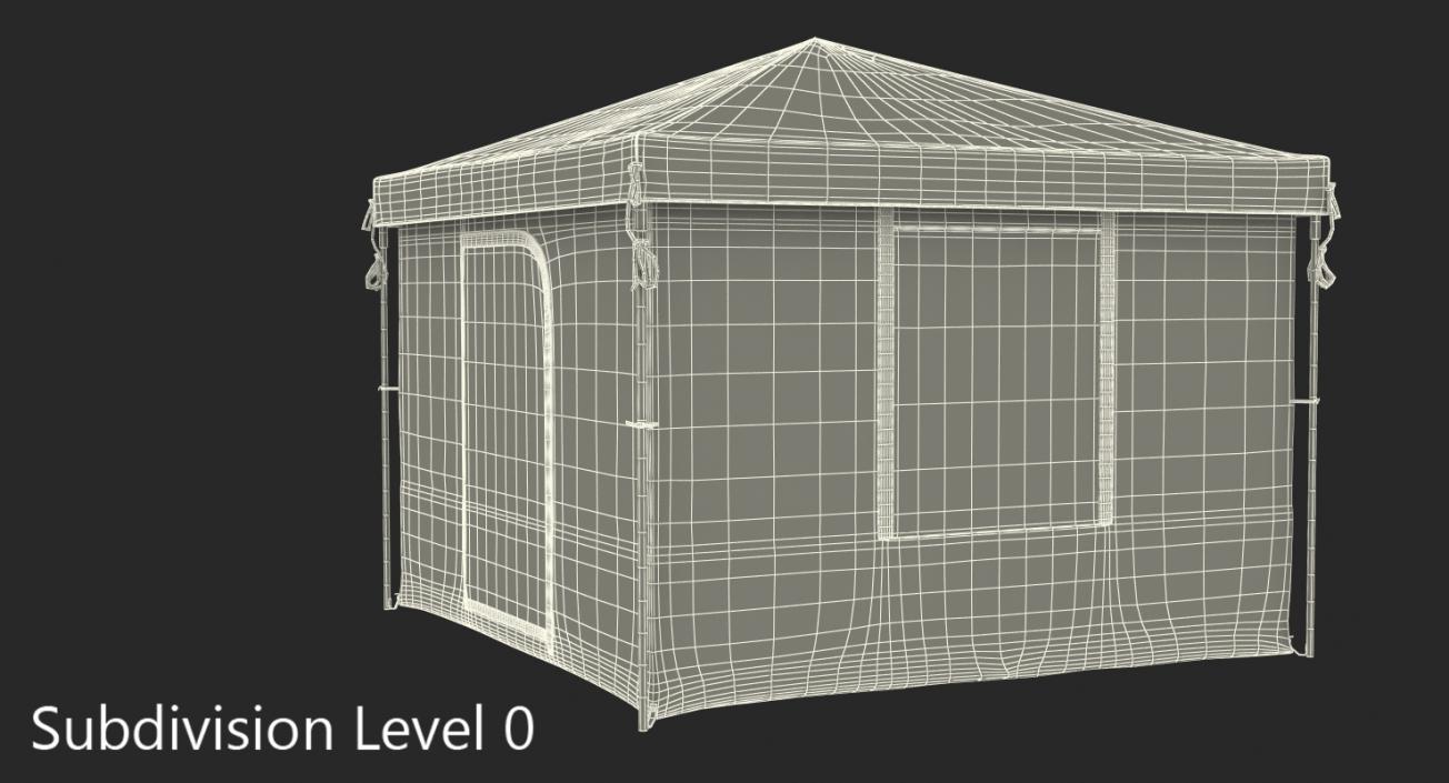 3D Cabin Camping Tent model