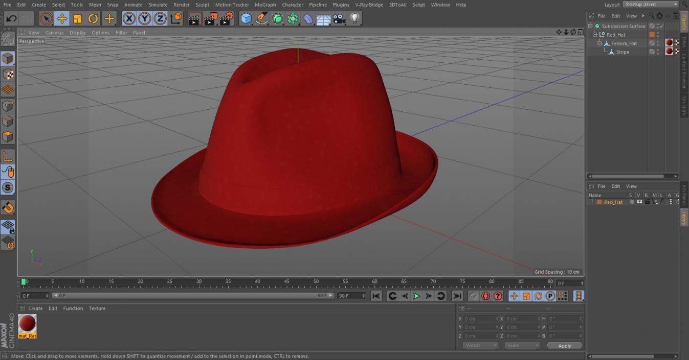 Red Hat 3D model