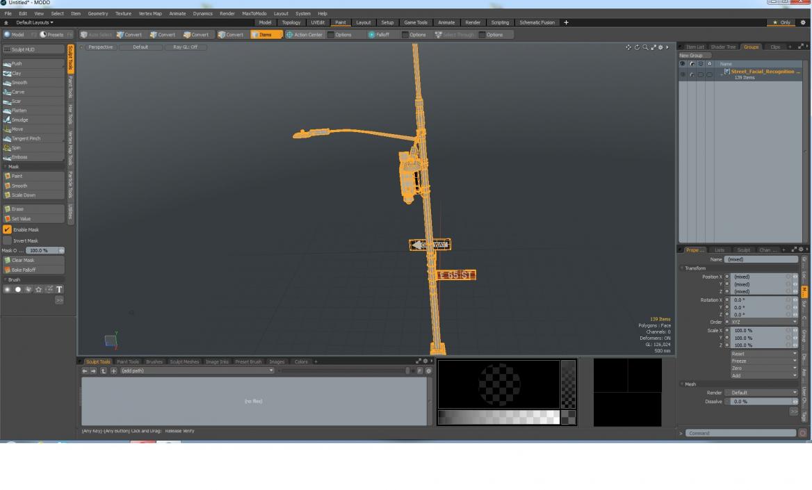 3D Street Facial Recognition Cameras on Post