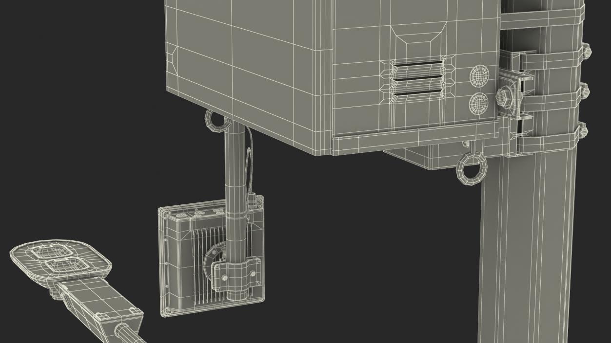 3D Street Facial Recognition Cameras on Post