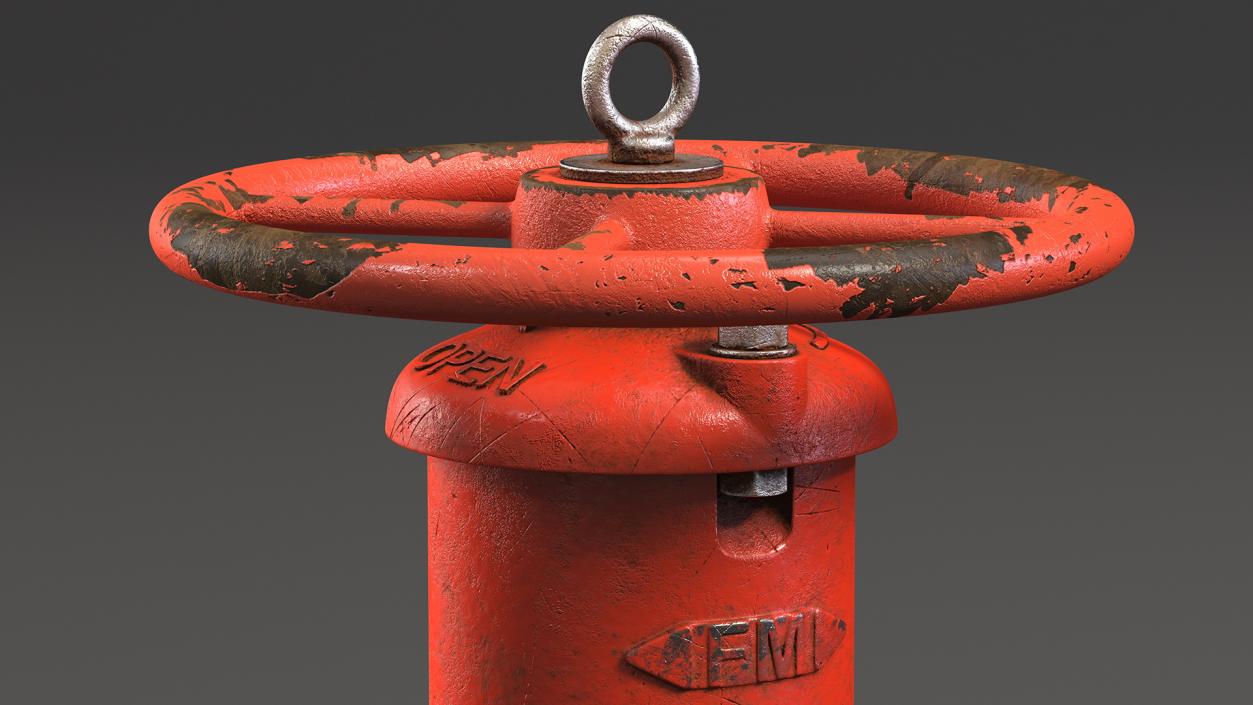 3D model Old Fire Protection Indicator Posts