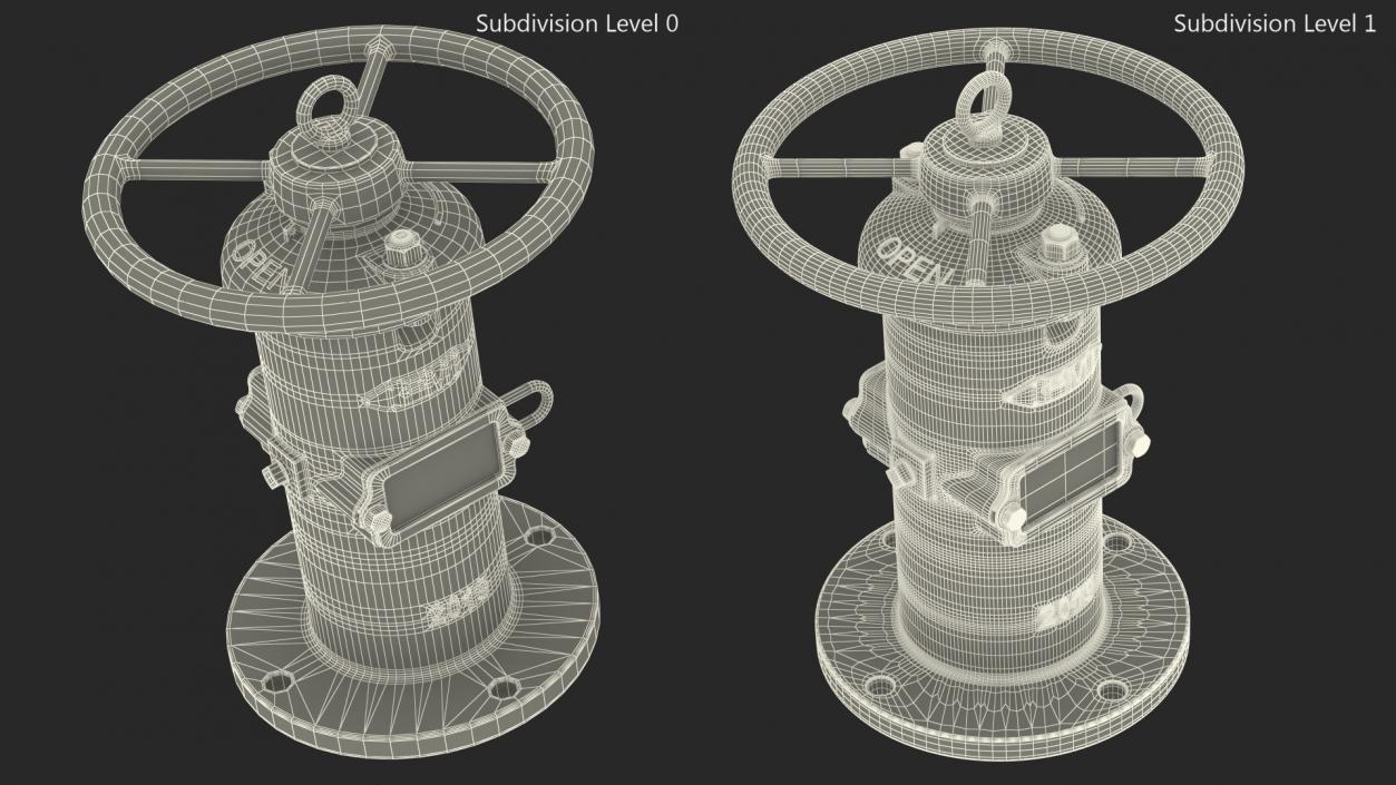 3D model Old Fire Protection Indicator Posts