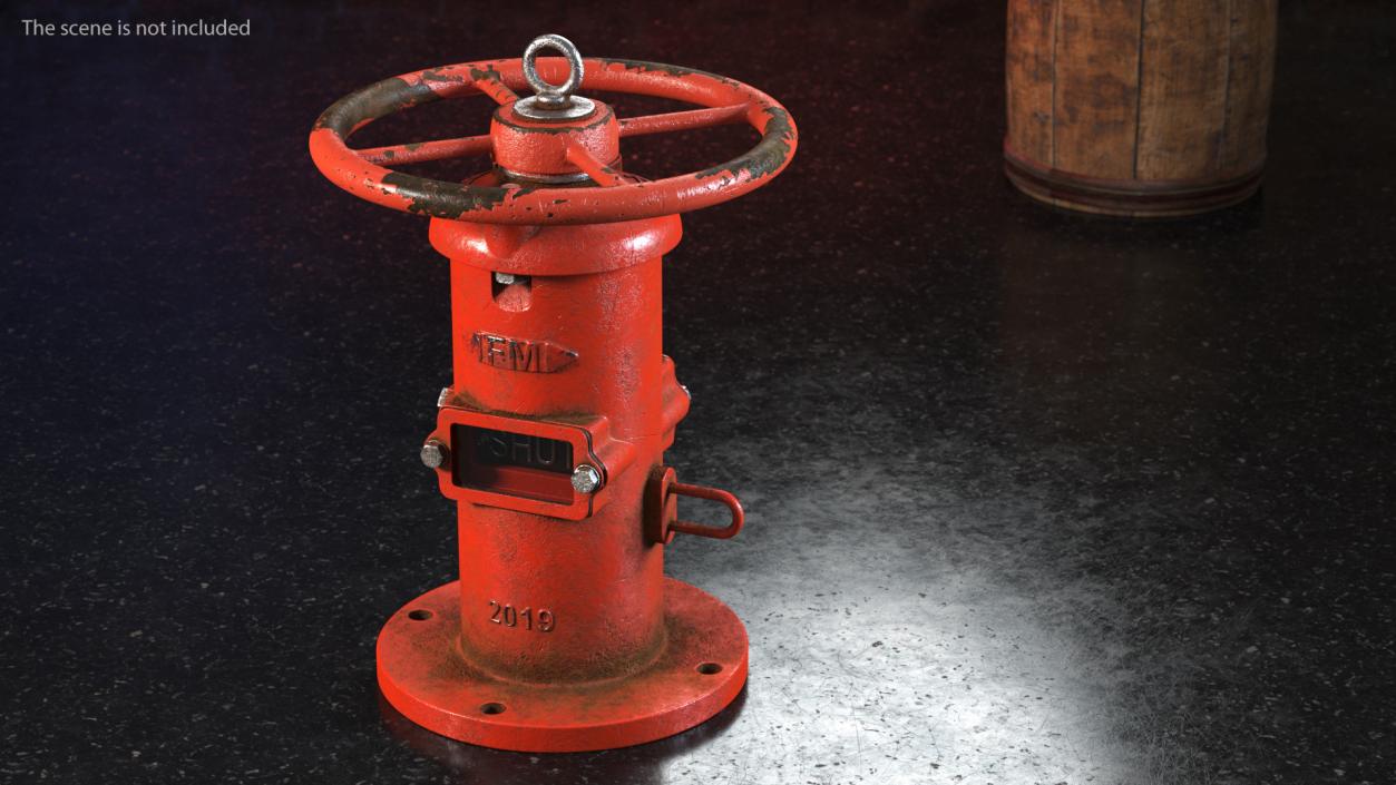 3D model Old Fire Protection Indicator Posts