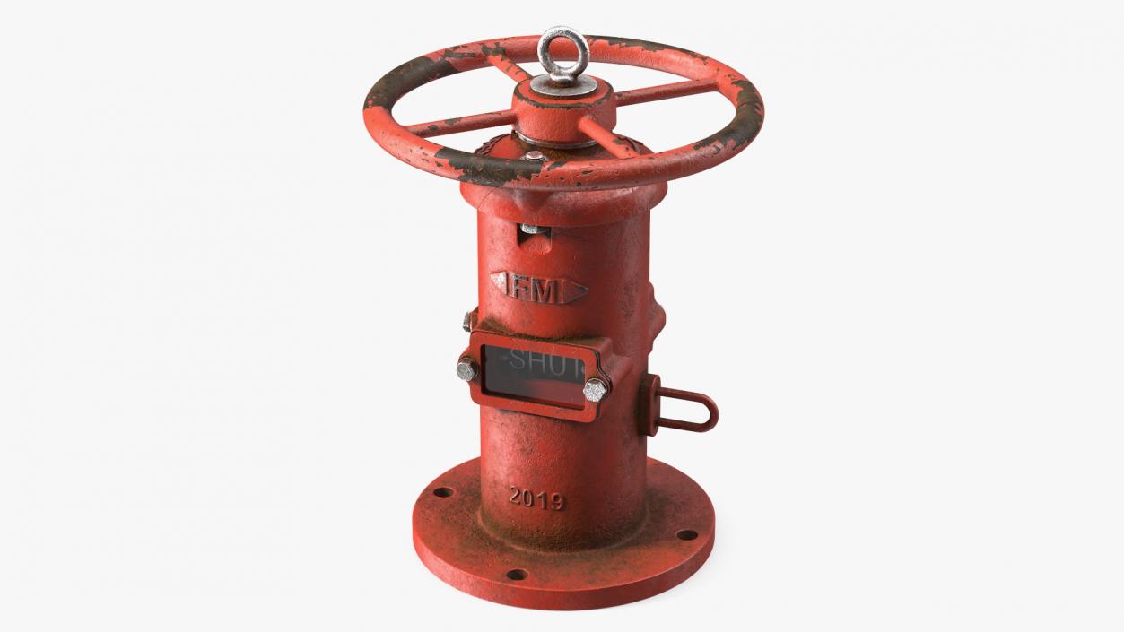 3D model Old Fire Protection Indicator Posts