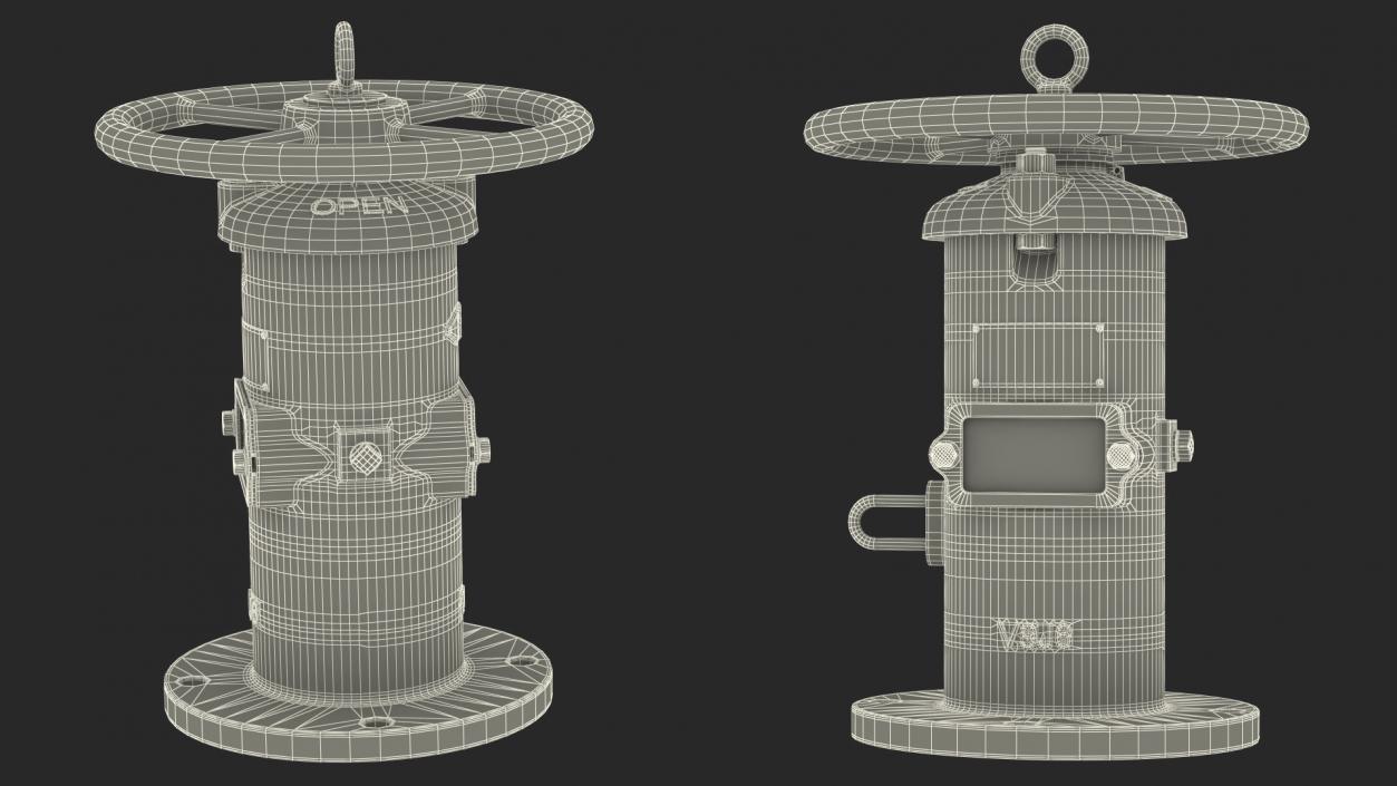 3D model Old Fire Protection Indicator Posts