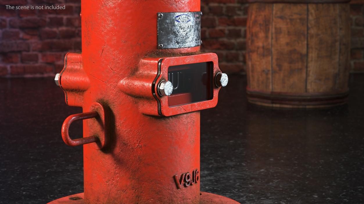 3D model Old Fire Protection Indicator Posts