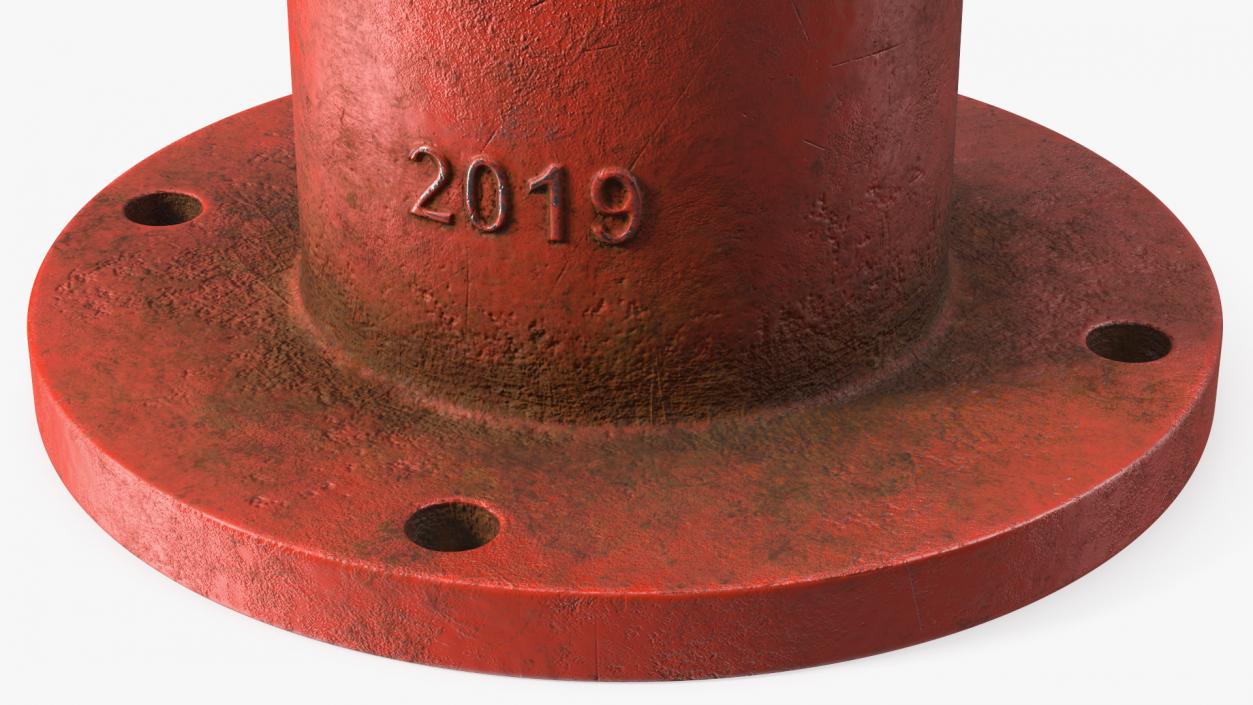 3D model Old Fire Protection Indicator Posts