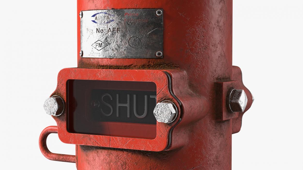 3D model Old Fire Protection Indicator Posts