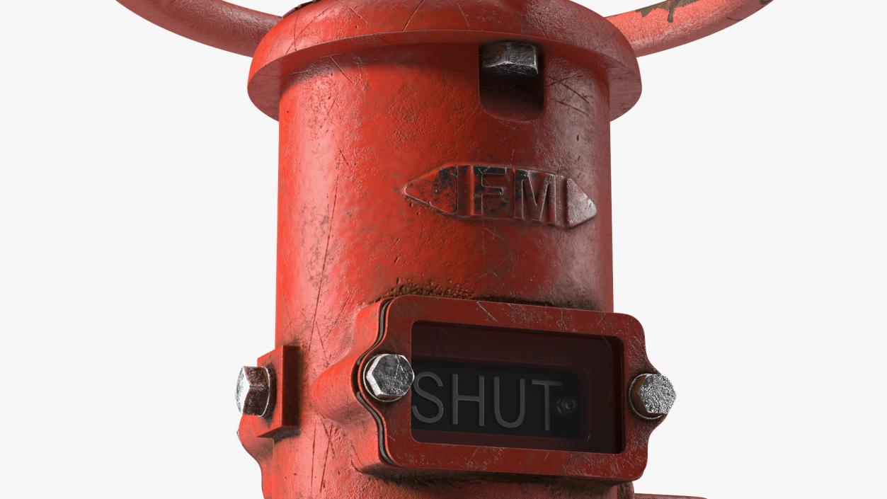 3D model Old Fire Protection Indicator Posts