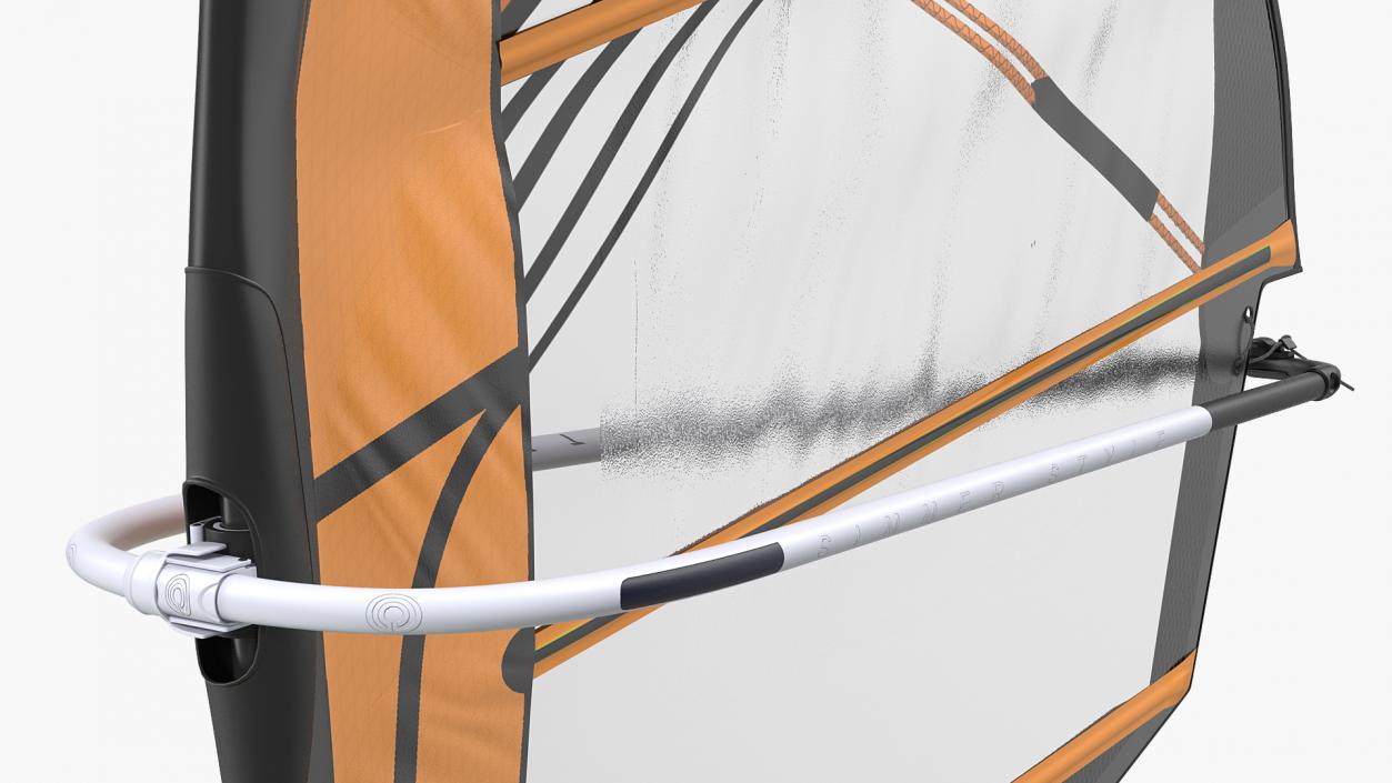 Sport Windsurf Board And Sail 3D model