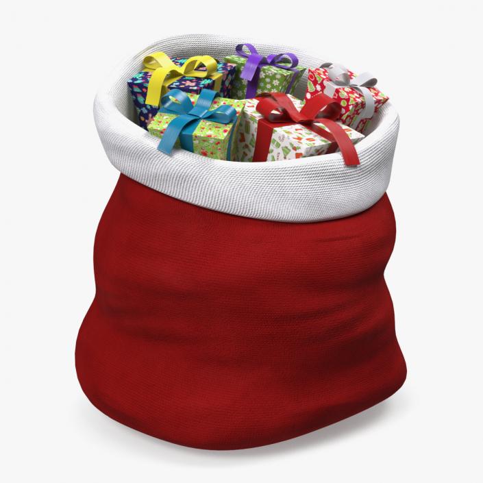 3D Santa Gifts Bag Cartoon model